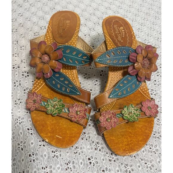 Spring Step L’Artiste Womens Lona Slide Sandals, EURO 39 = US 8.5 Bohemian - Picture 1 of 8